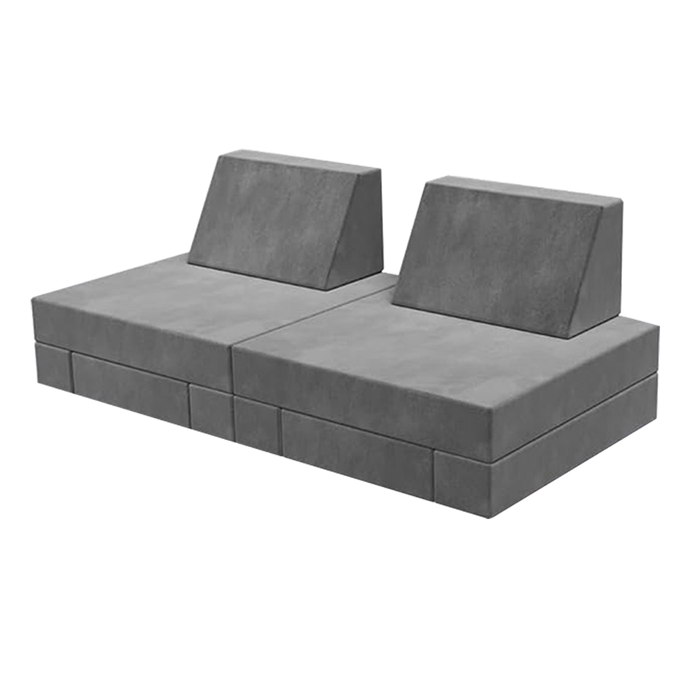 Set sofa blok bangunan anak-anak yang dapat dilipat delapan bagian