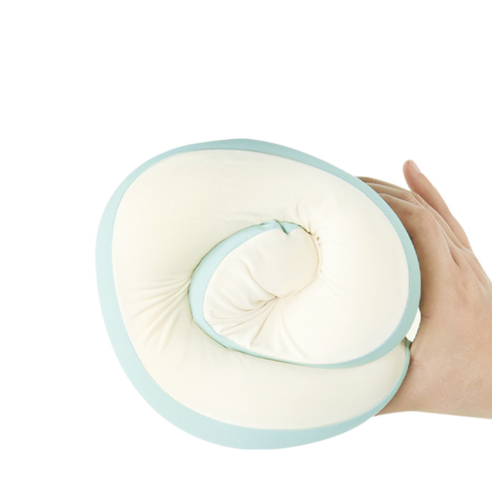 Bantal leher busa memori sutra susu berbentuk U
