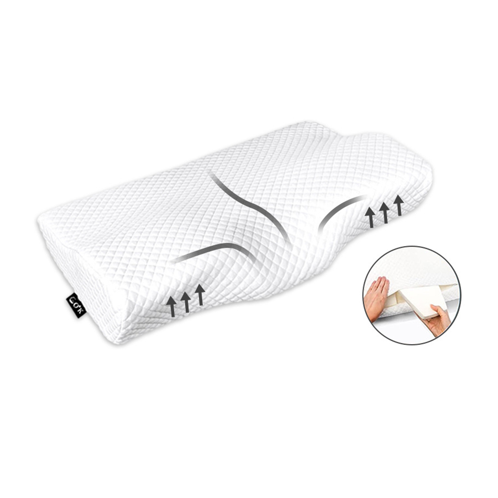 Bantal memory foam berbentuk kupu-kupu