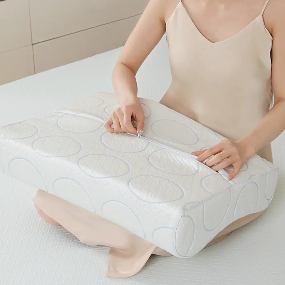 Bantal busa memori pola bergelombang