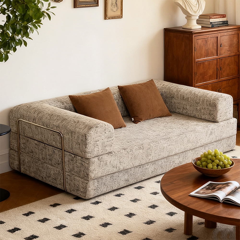 Sofa ganda semi tertutup berbentuk U