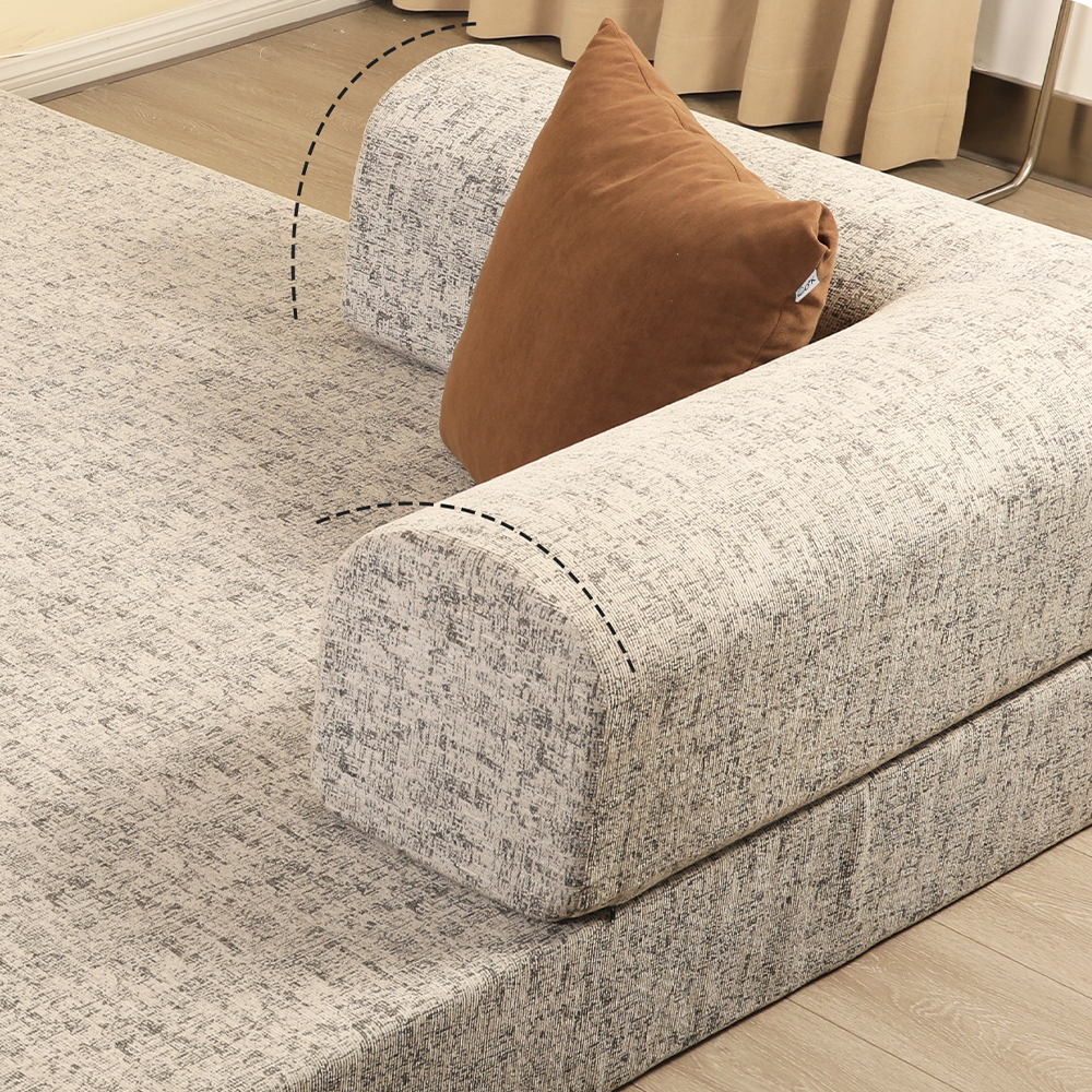 Sofa ganda semi tertutup berbentuk U