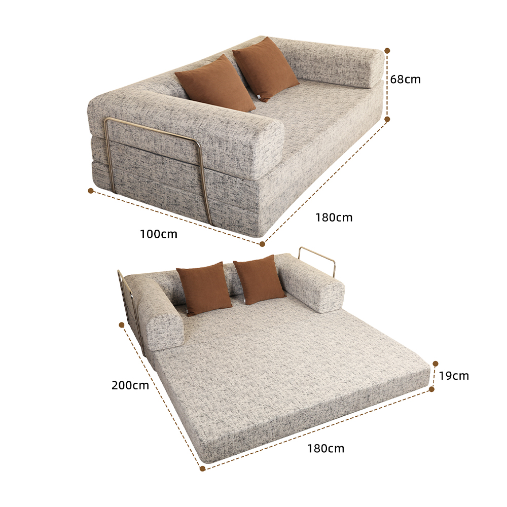 Sofa ganda semi tertutup berbentuk U