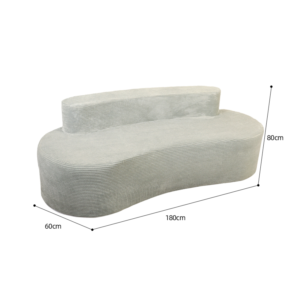 Sofa ganda berwarna abu-abu