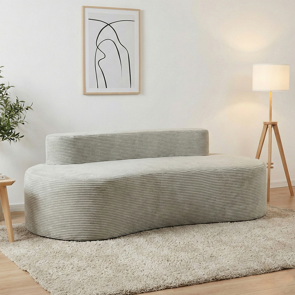 Sofa ganda berwarna abu-abu