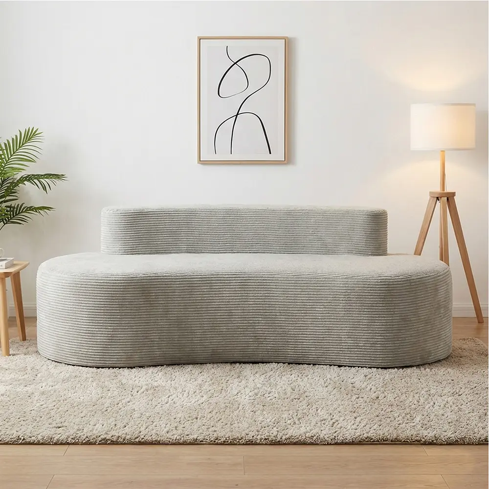 Sofa ganda berwarna abu-abu