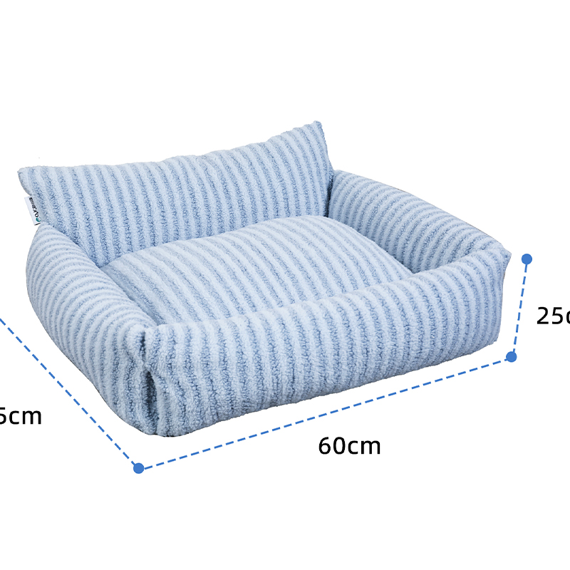 Tempat Tidur Hewan Peliharaan Bergaris