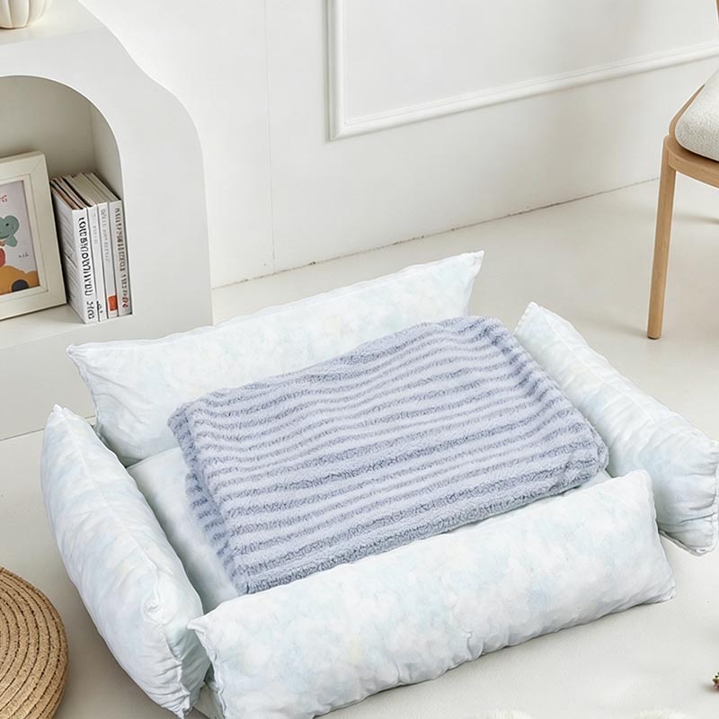 Tempat Tidur Hewan Peliharaan Bergaris