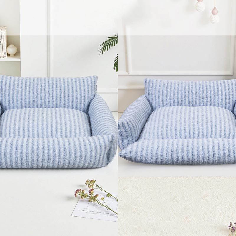 Tempat Tidur Hewan Peliharaan Bergaris